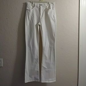 DG2 Off White Boot Cut Stretch Jeans